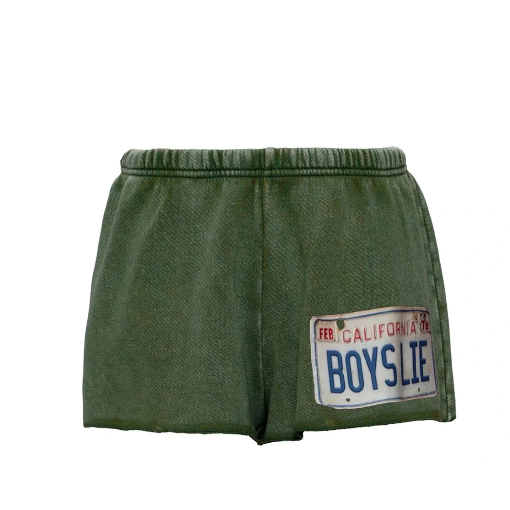 Green 'Boys Lie' Shorts Just Fore You collection - Picture 1 of 4